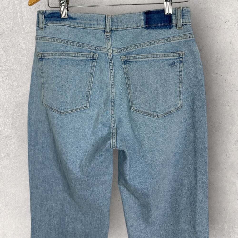 DL1961 Patti Straight High Rise Vintage Jeans Patchwork Power Blue Mixed Size 27 - Picture 6 of 16